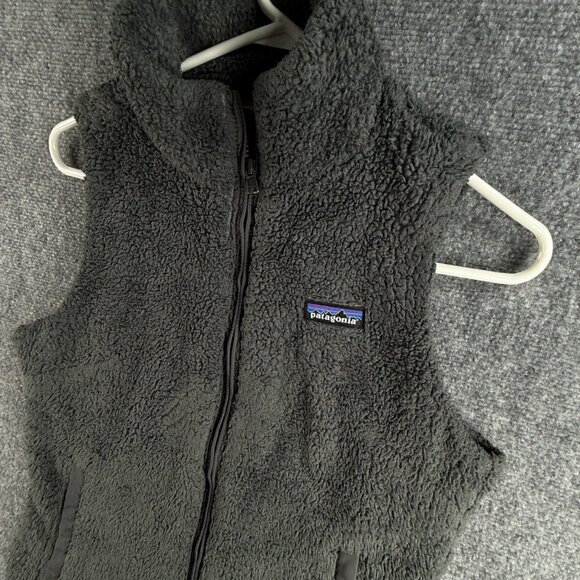 Patagonia Fleece Vest Gray Women Small Full Zip Lined Pockets Chest Los Gatos - Picture 2 of 15